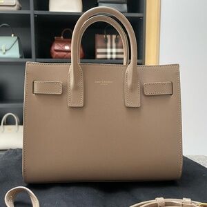 SAINT LAURENT Sac de Jour NANO Dark Beige Quiet Luxury
